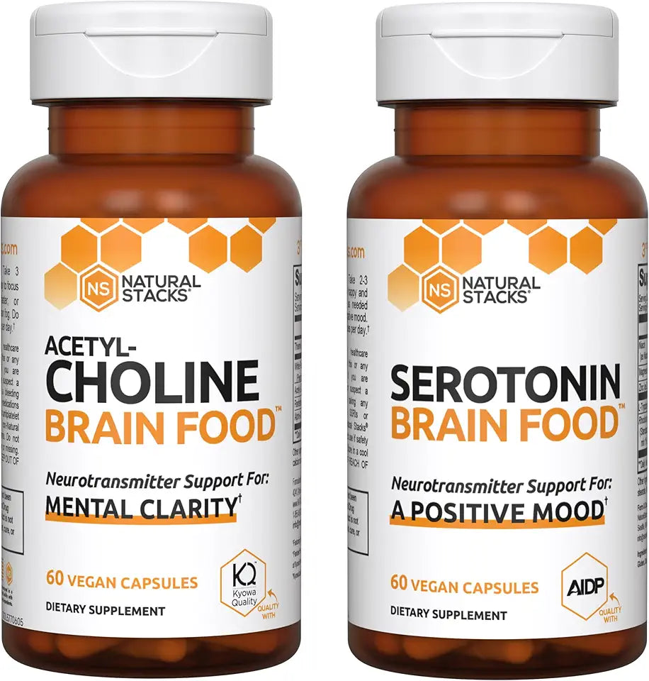 Acetylcholine & Serotonin Brain Food Bundle 120 Capsules F492