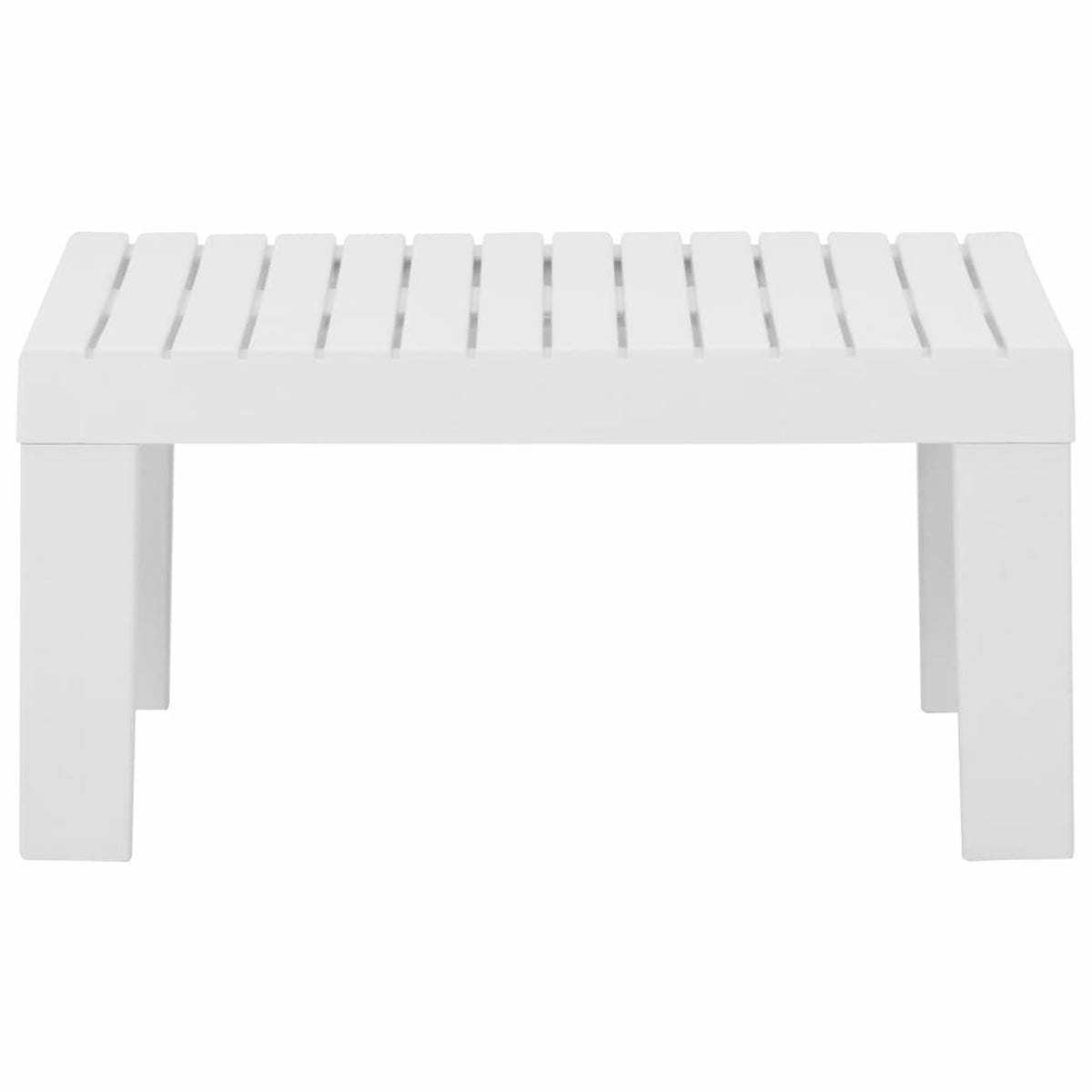 3 Piece White Outdoor Patio Lounge Set with Anthracite Cushions L34289