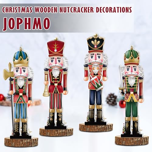 Christmas Wooden Nutcracker Table Centerpieces 4Pcs W70325