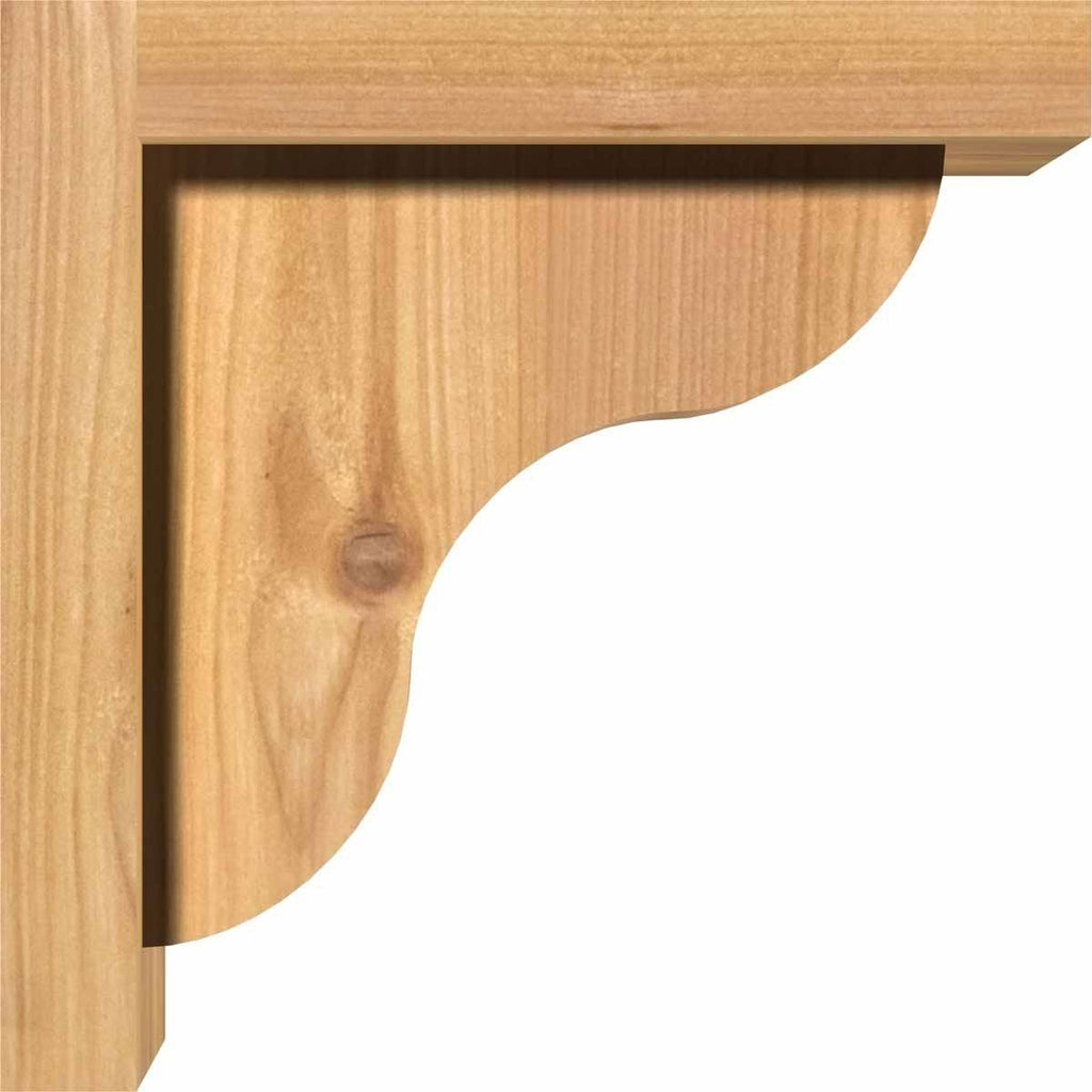 5 1/2x22W x 10x22D x 14x22H Western Red Cedar Corbel R33211