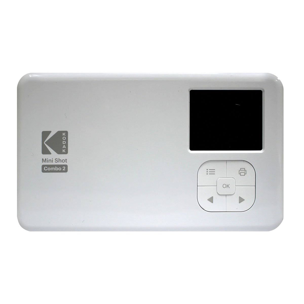White Instant Digital Print Camera with Bluetooth B792513