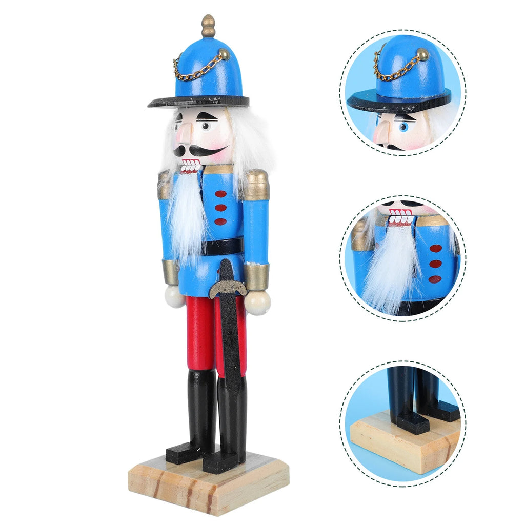 Walnut Nutcracker Doll Home Desktop Decor X7872