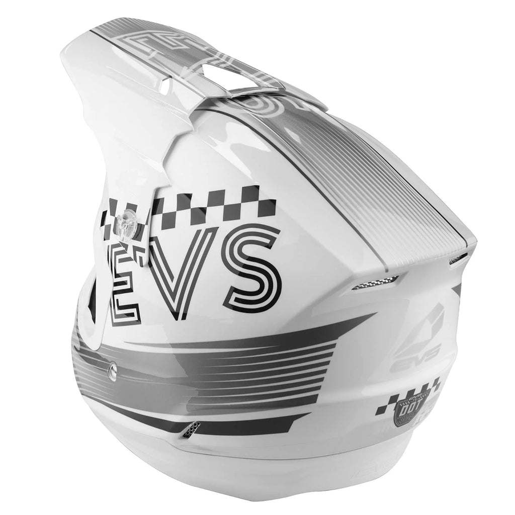 White Large Full Face Motorcycle Helmet Y3392