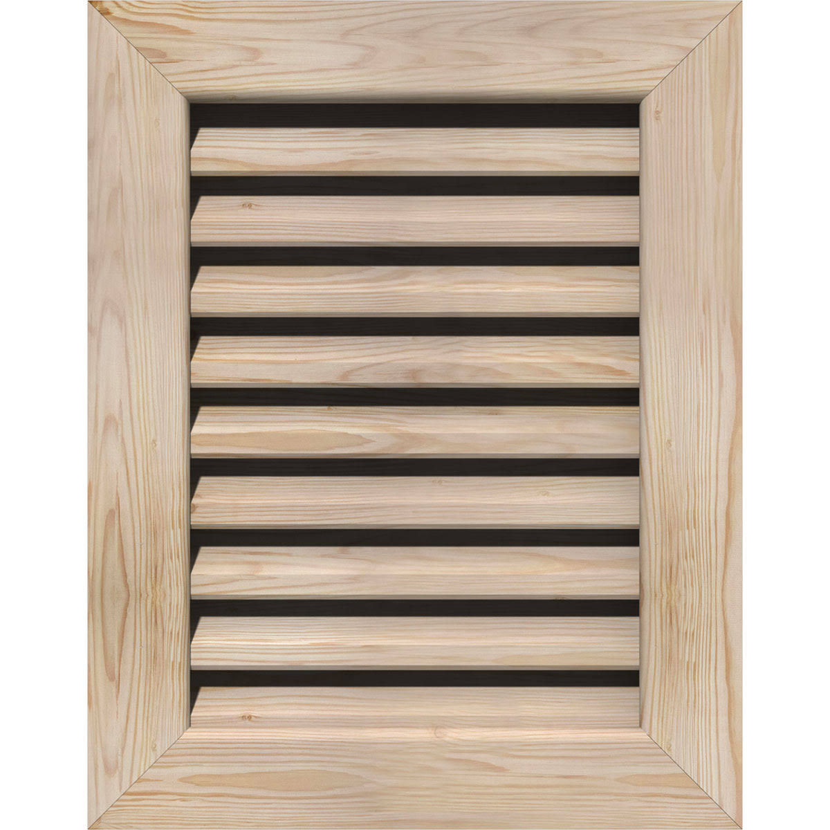 Unfinished Pine Vertical Gable Vent Q3706