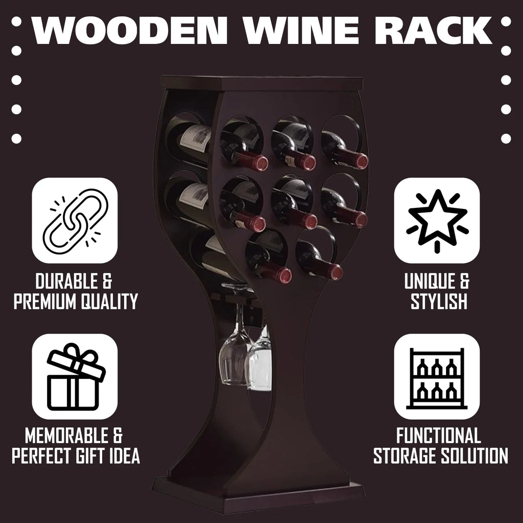 Freestanding Wine Rack & Cabinet M104