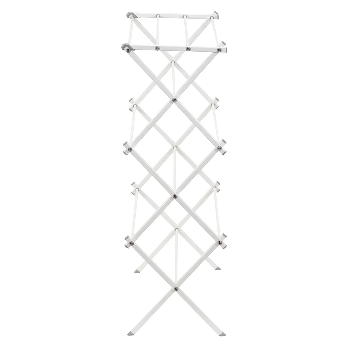 White Collapsible Metal Clothes Drying Rack E1384