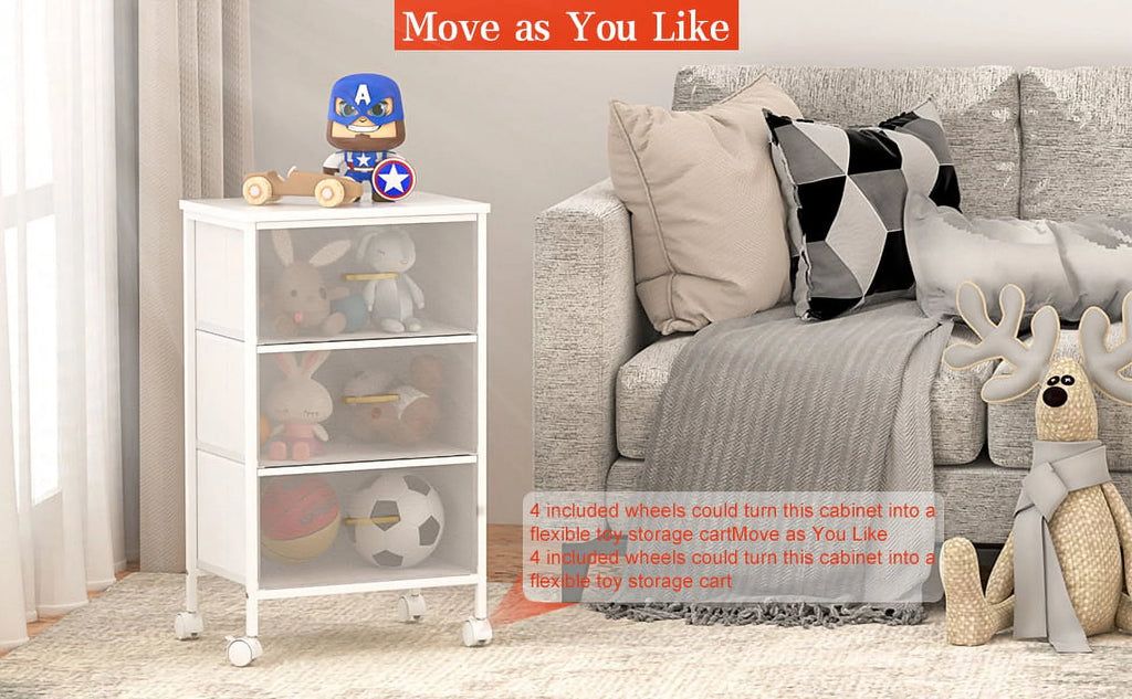 3 Drawer Nightstand V491723