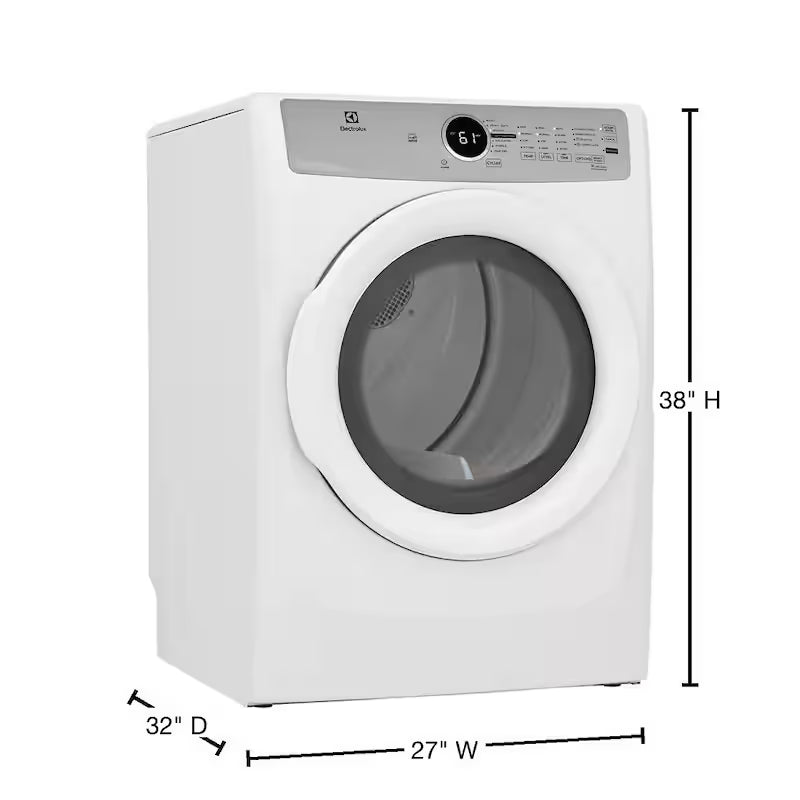 Front Load Gas Dryer in White J1242
