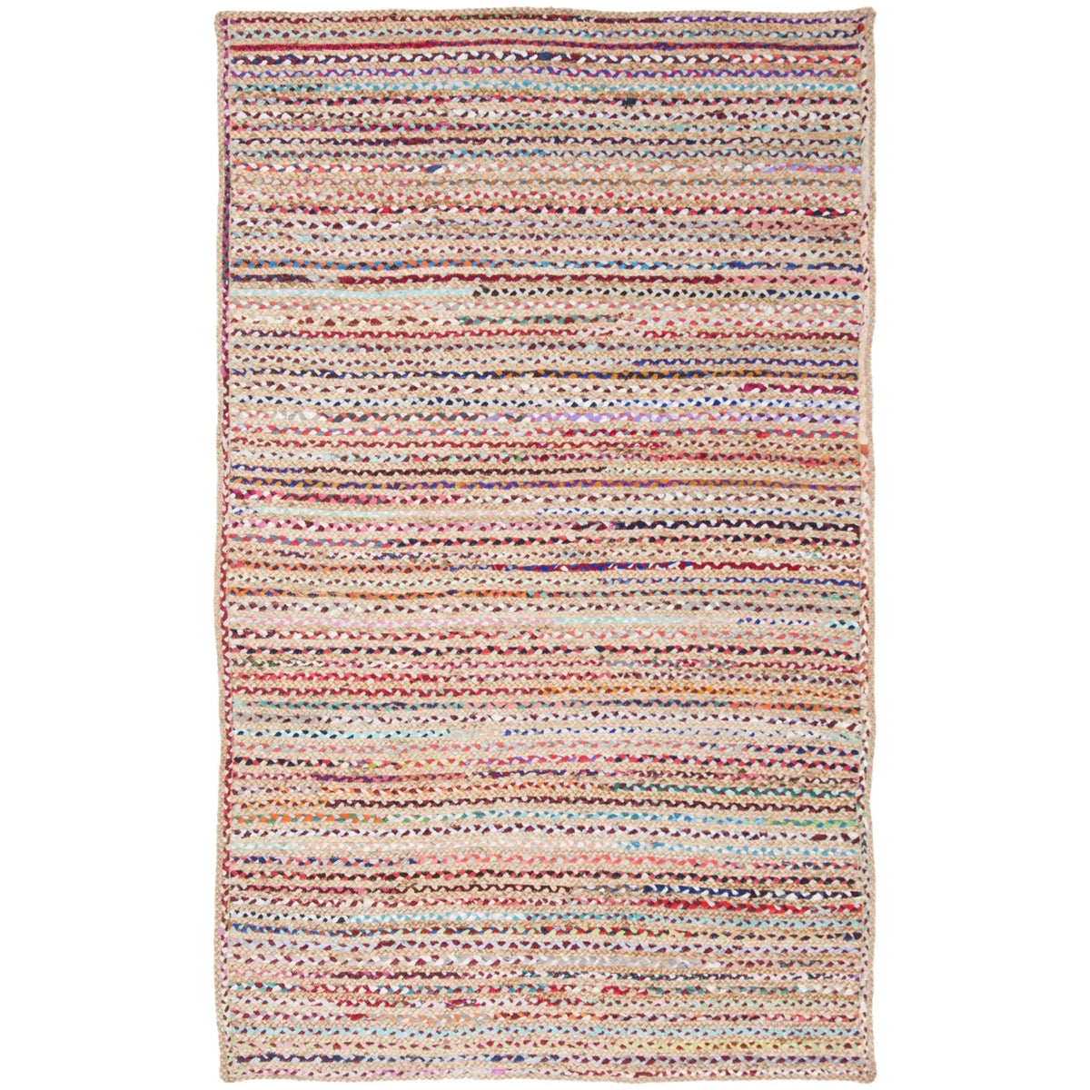 Handwoven Natural Multi Rug J42373