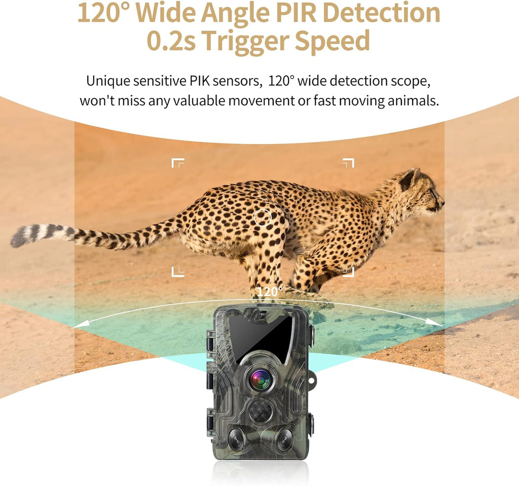 4K 30MP Night Vision Motion Activated Waterproof Trail Camera P198