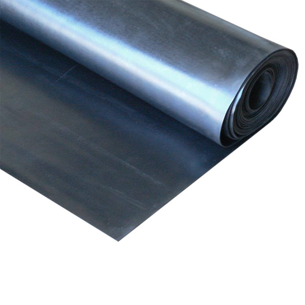 EPDM Sheet 60A Black 1/8 x 22 x 3ft W x 18ft L F50680