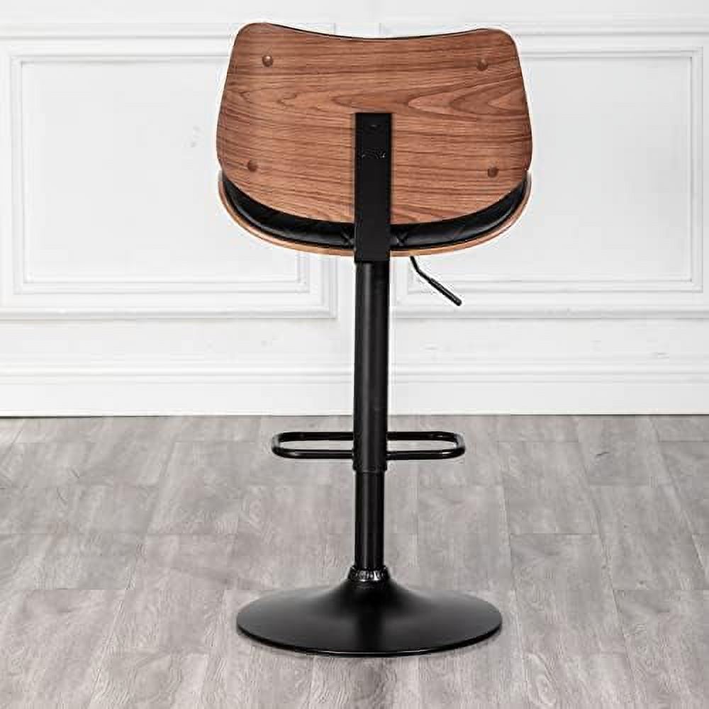 Green Leather Swivel Counter Height Stools Set of 2 B677050