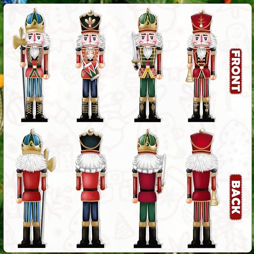Christmas Wooden Nutcracker Table Centerpieces 4Pcs W70325
