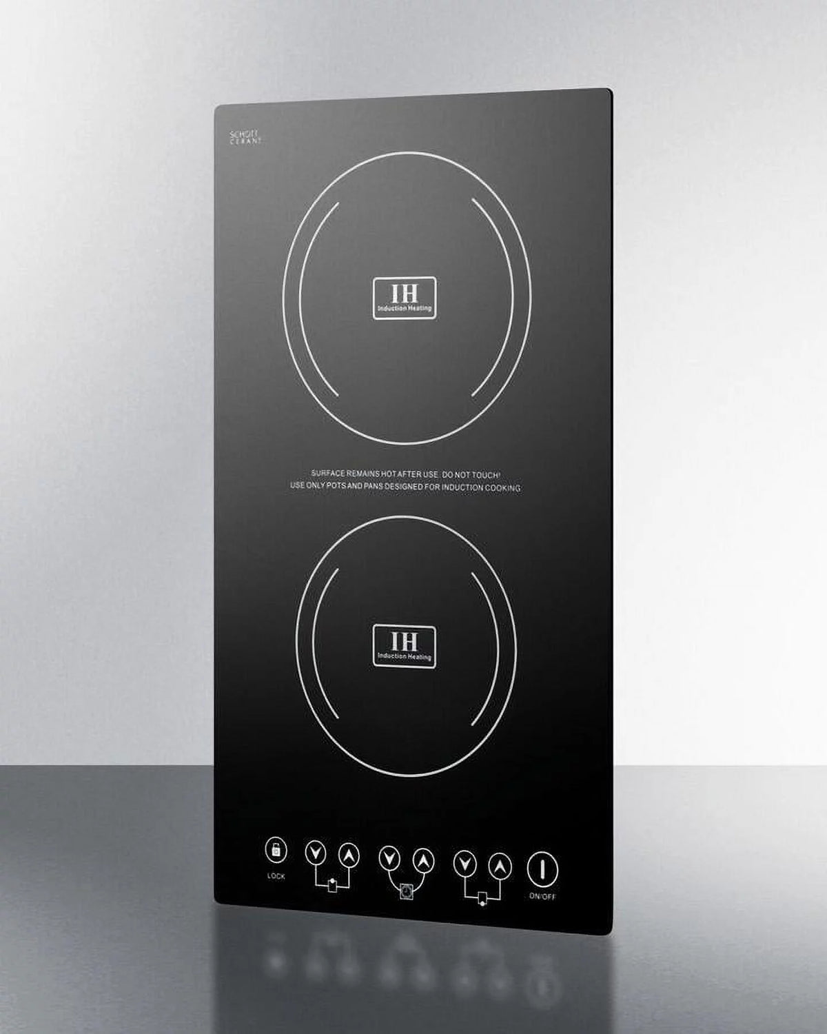 12" Wide 230V 2-Burner Induction Cooktop W2280