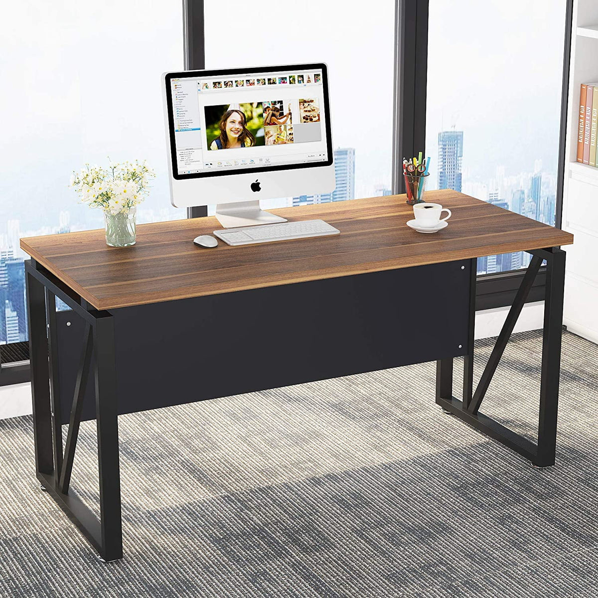 L-Shaped Computer Desk with File Cabinet and Storage Shelves X766720