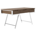3 Drawer Walnut Chrome Desk A874059