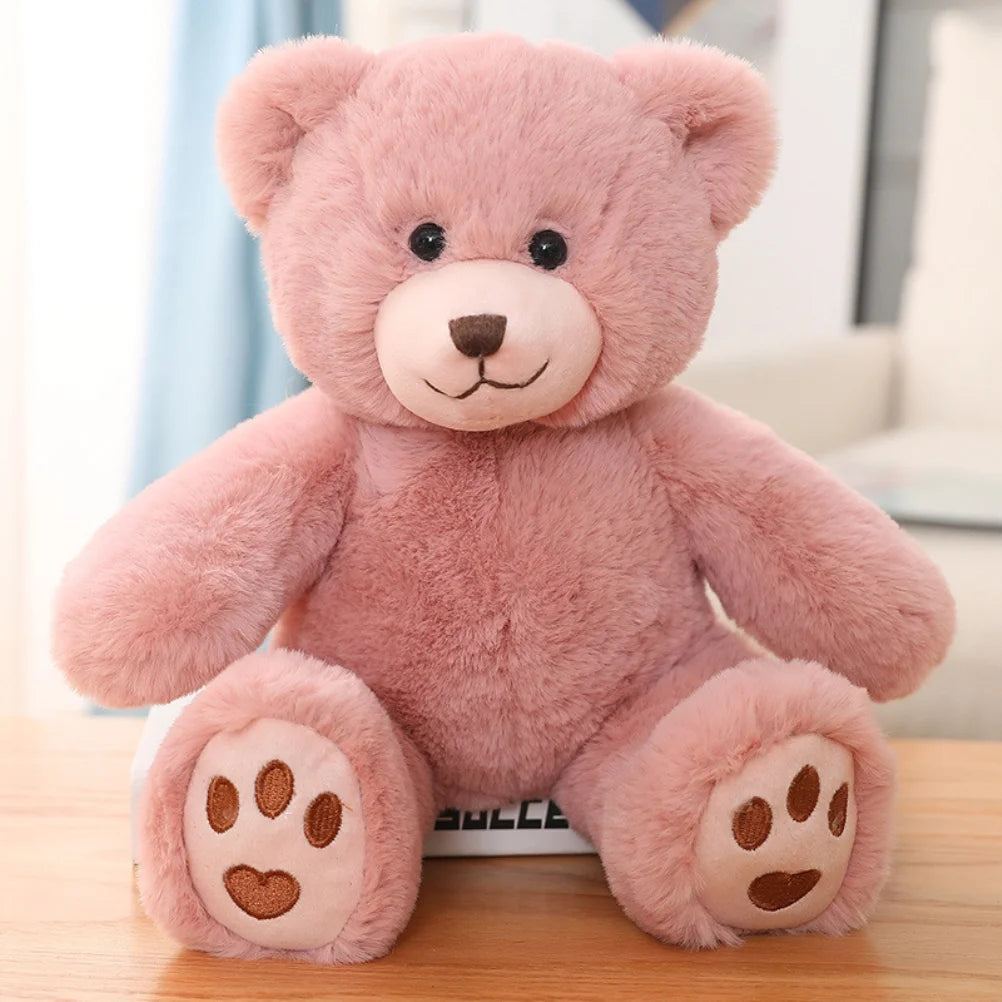 Teddy Bear Plush Toy with Pearl Chain Clasp U668
