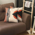 Orange & Ivory Boho Chic Pillow Covers, Set of 2 Q19313