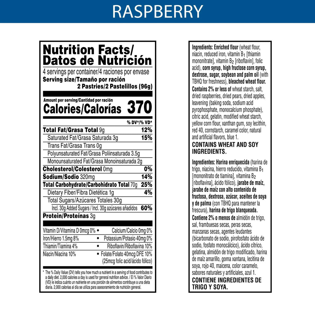 Frosted Raspberry Toaster Pastries (Pack of 32) L261057