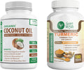 Organic Coconut Oil and Turmeric Curcumin Ginger Capsules D629179