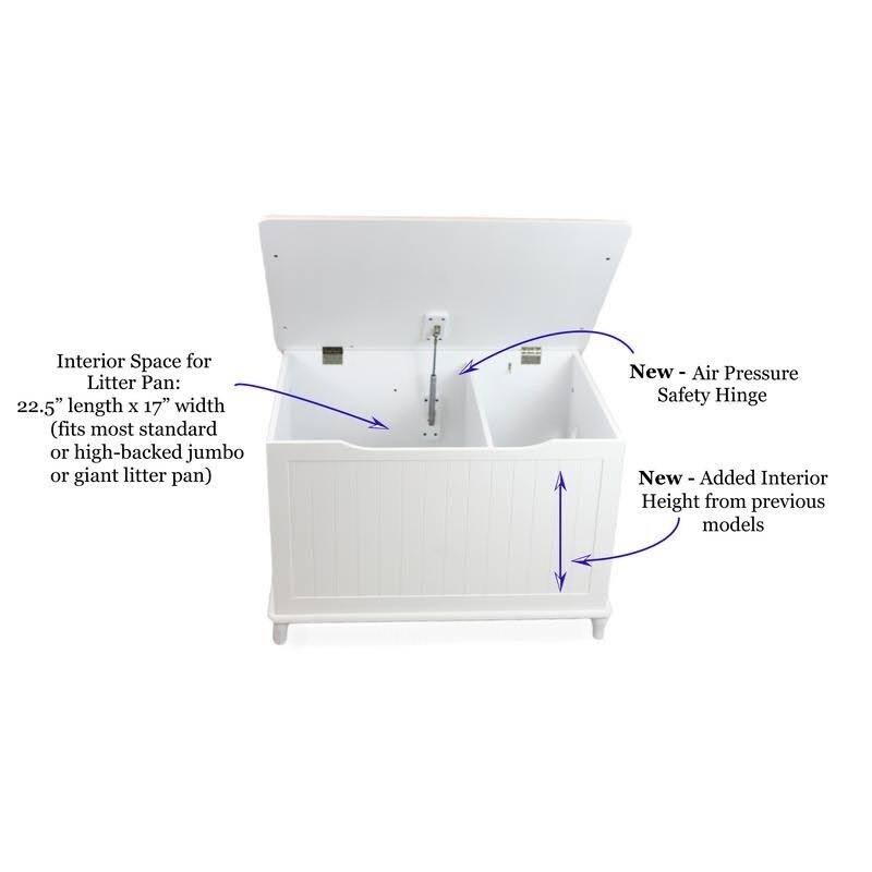Black Jumbo Litter Box Enclosure L575