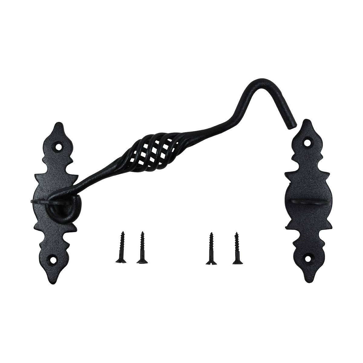 Black Wrought Iron Birdcage Cabin Hook I304363