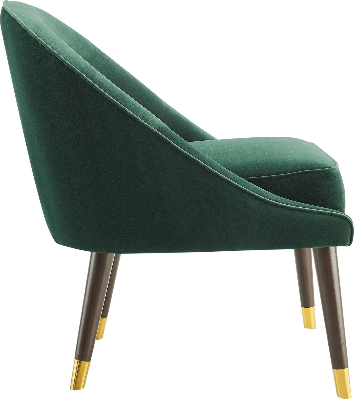 Green Velvet Accent Chair Y406525