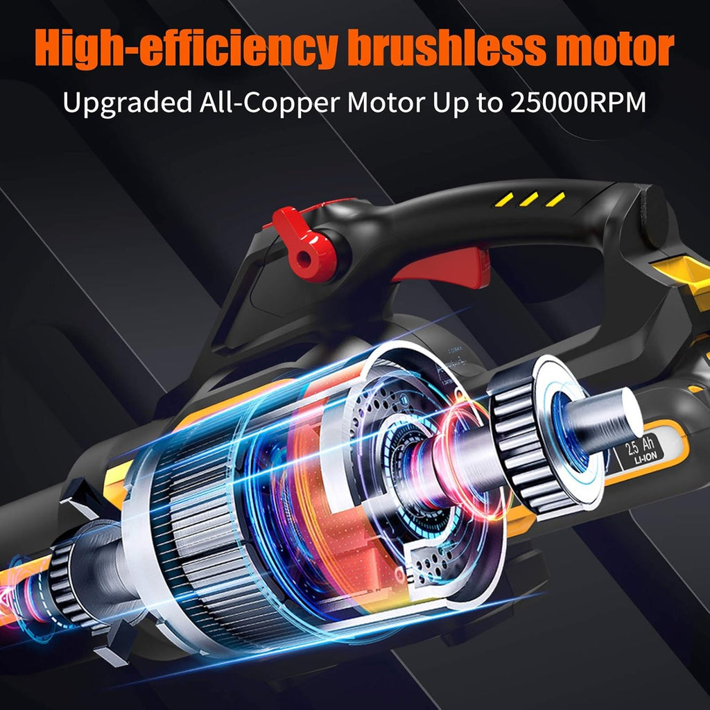 40V Cordless Leaf Blower with 2.5 Ah Battery & Charger, 530CFM B454