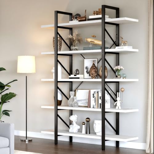 5 Tier Gold Bookshelf U5169