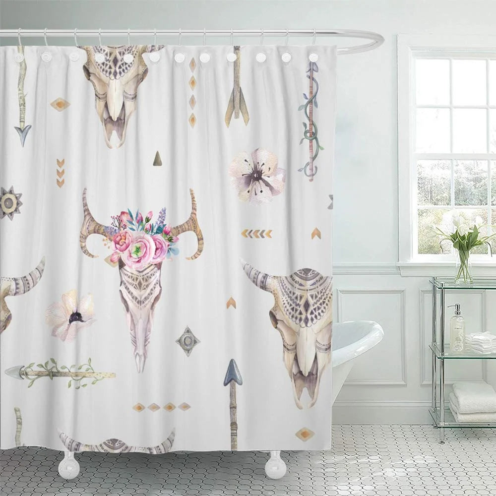 Waterproof Shower Curtains Set 66x72 inch O921001