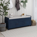 Blue Storage Bench R48363