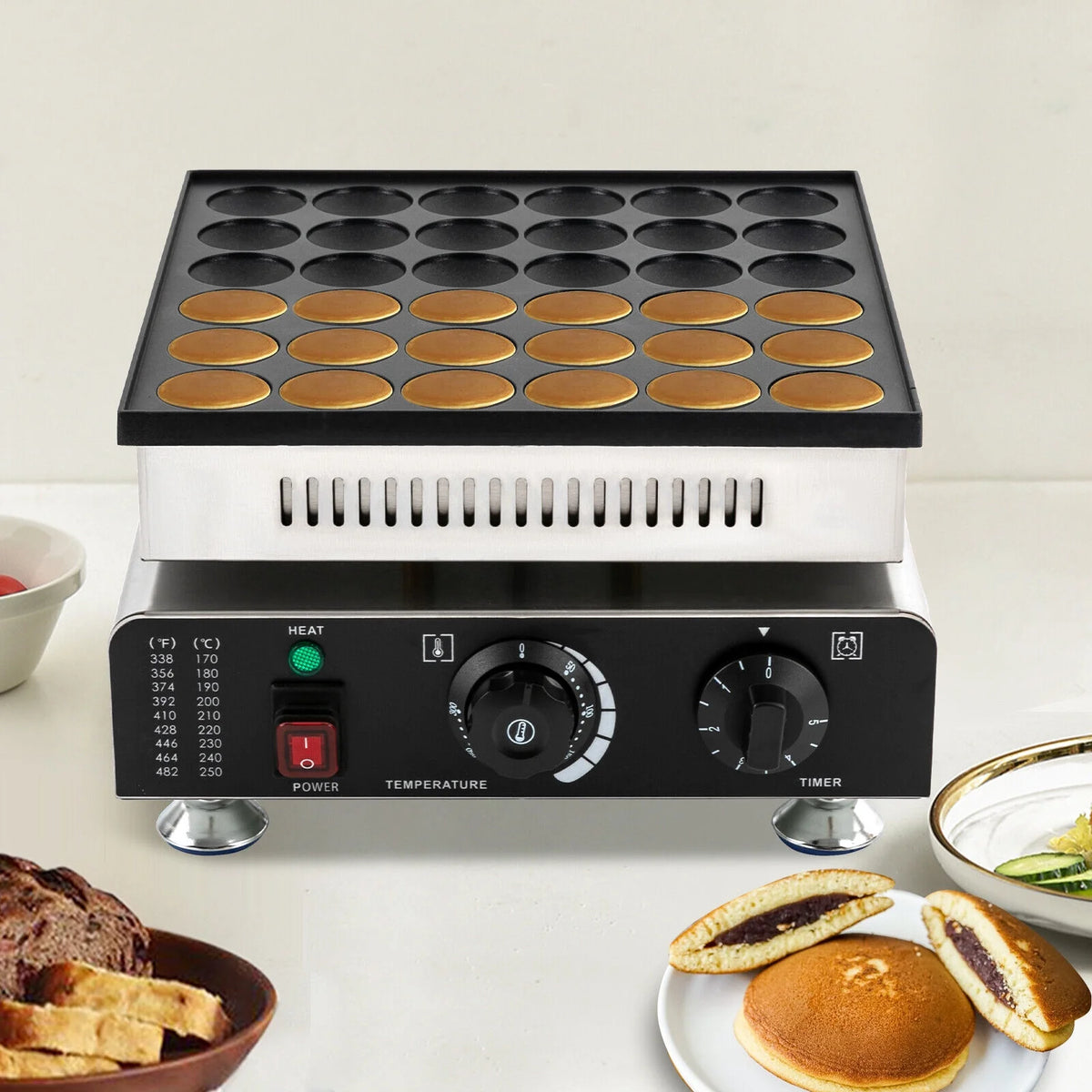 36 Holes Nonstick Electric Pancake Maker 900W 110V V5677