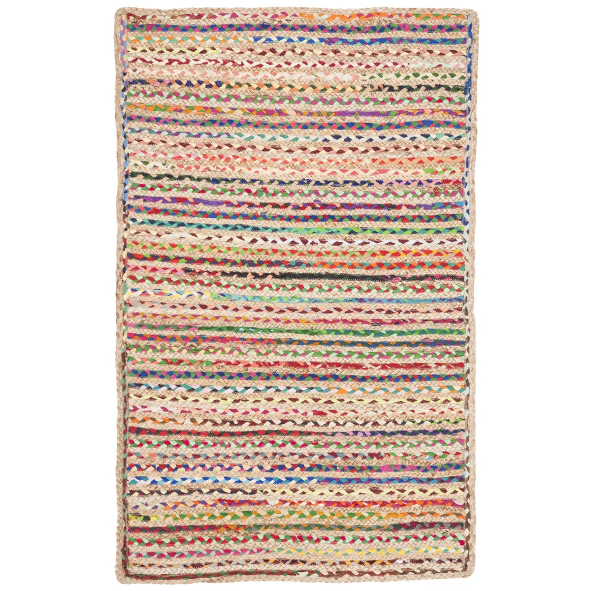 Handwoven Natural Multi Rug J42373