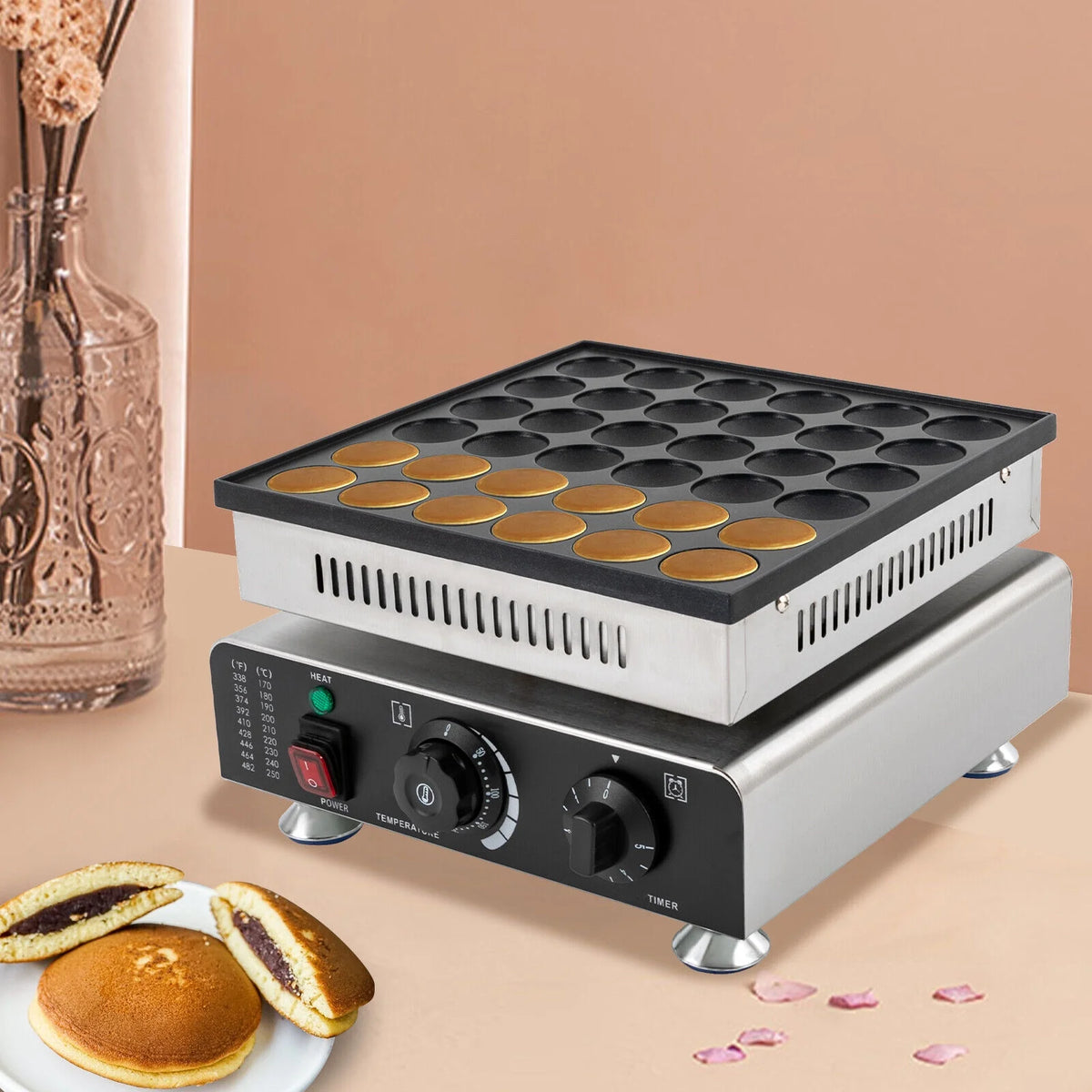 36 Holes Nonstick Electric Pancake Maker 900W 110V V5677