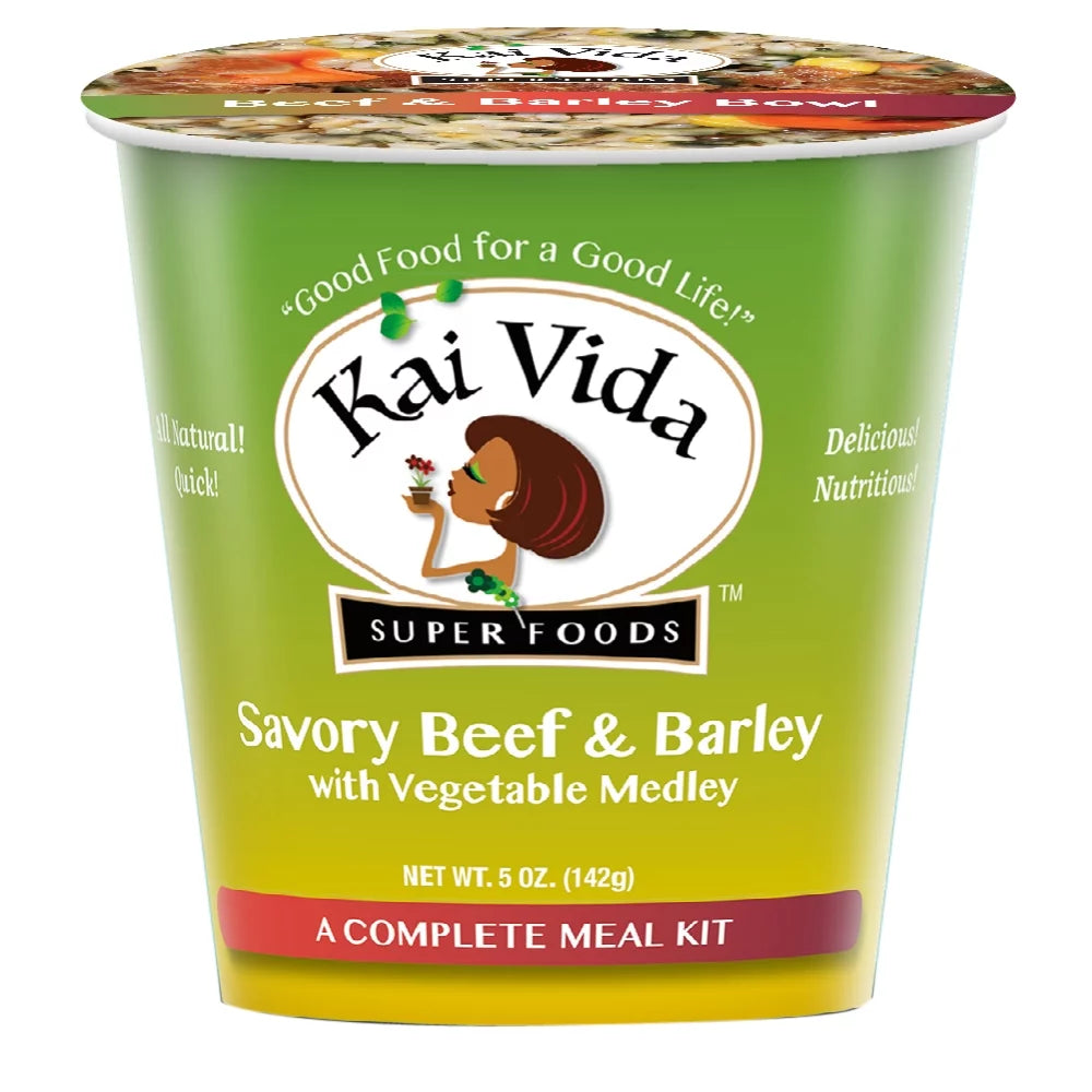Beef & Barley with Kale & Flatbread Bowls 3-pack L603