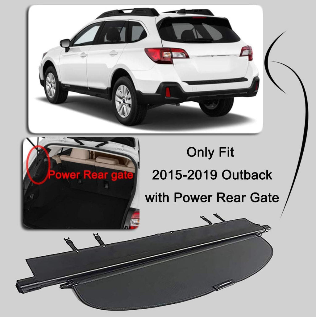 Retractable Cargo Cover for Subaru Outback Black R521