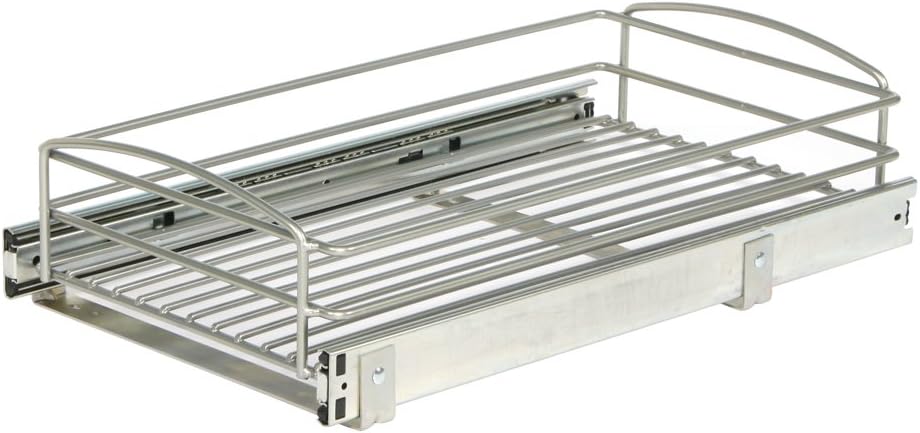 Cabinet Organizer, Frosted Nickel, Pack of 2 D48447