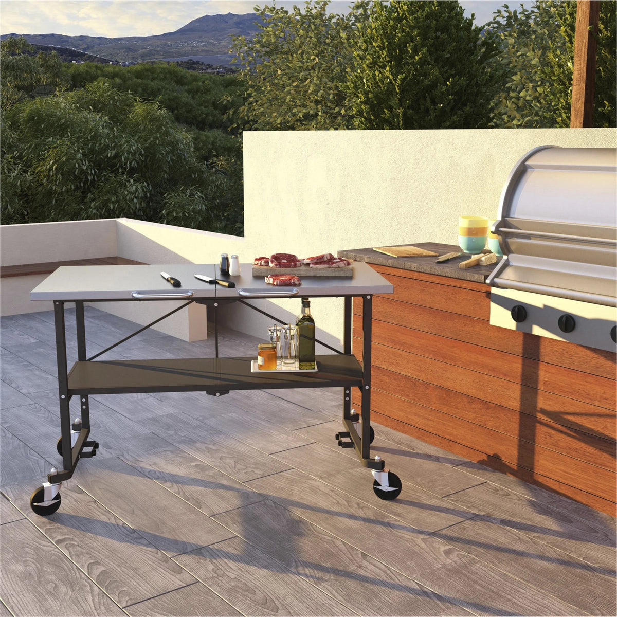 Charcoal Gray Food Prep Station L313959