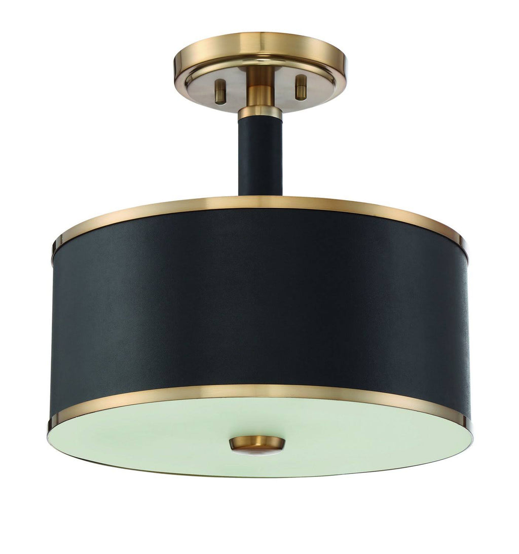 Satin Brass Semi Flush 2 Light K58867