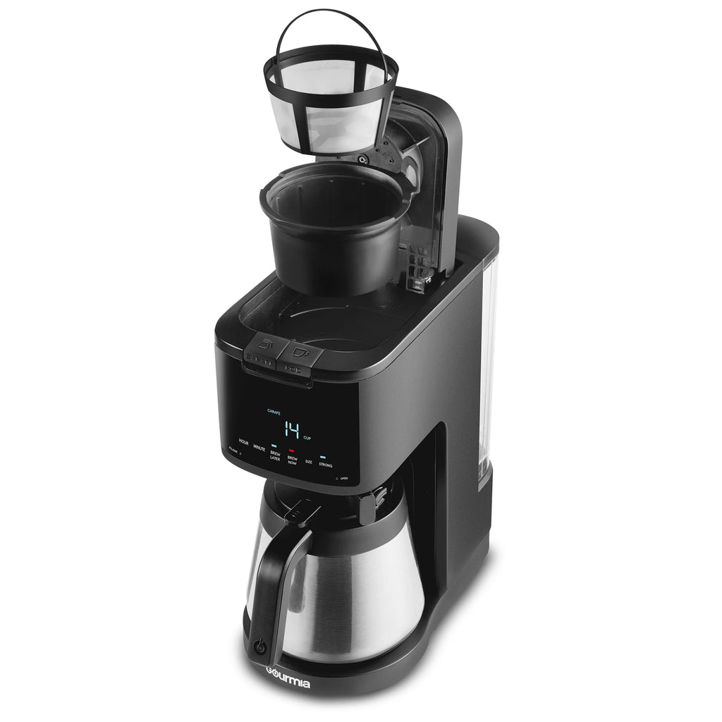 Single Serve + 12 Cup Drip Coffee Maker Thermal Carafe U4926