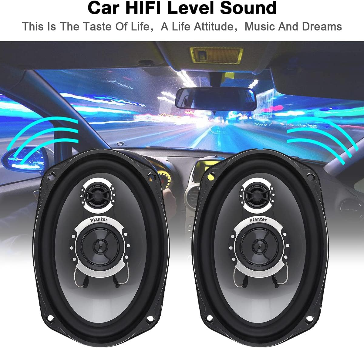 6x9 Inch 2 Way 1000w Car Stereo Speakers Pair P151