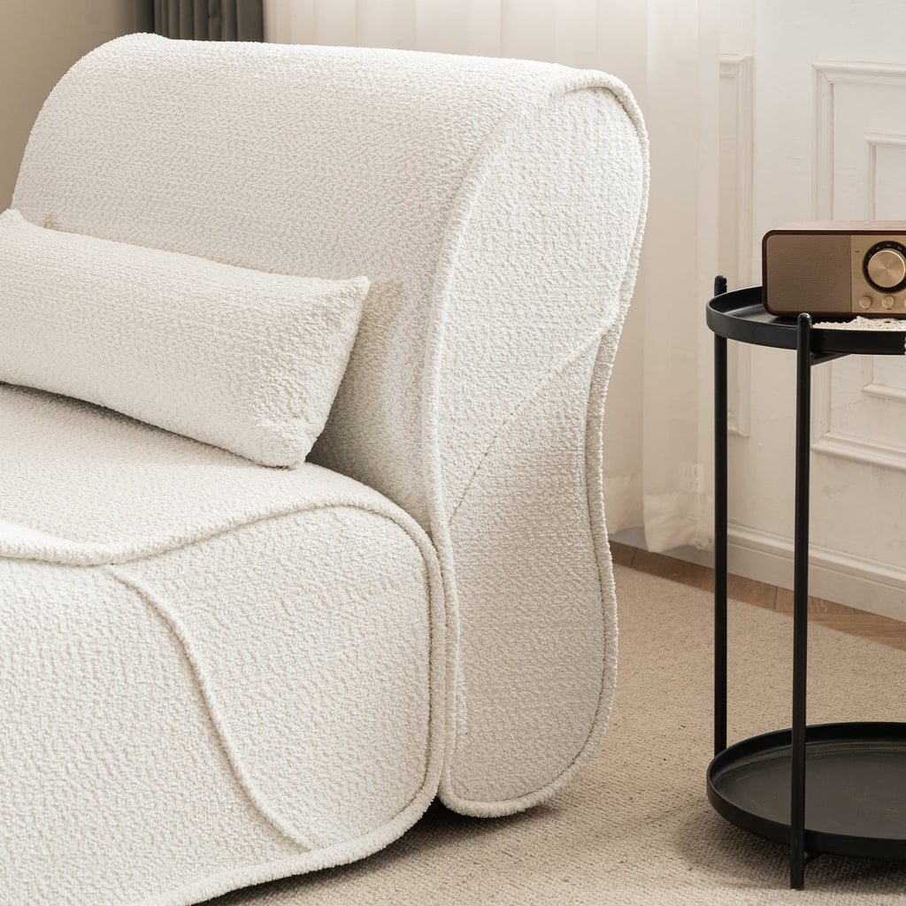 Soft Pellet Velvet Recliner with Waist Pack Padding S157989