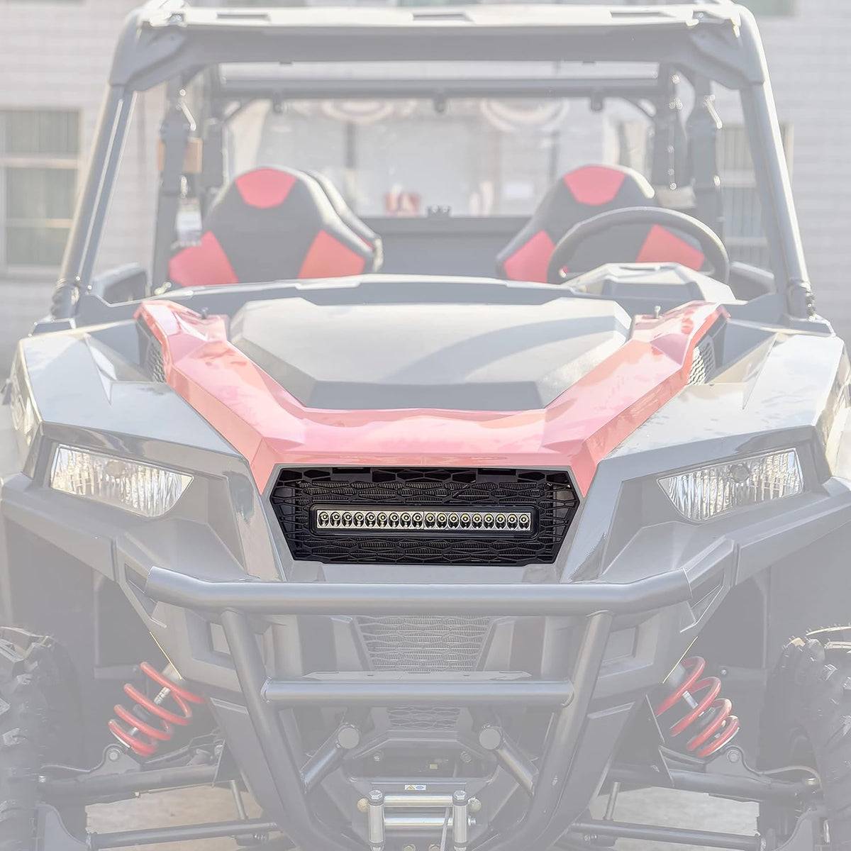Mesh Grille with LED Light Bar for Polaris General 4 1000 M505457