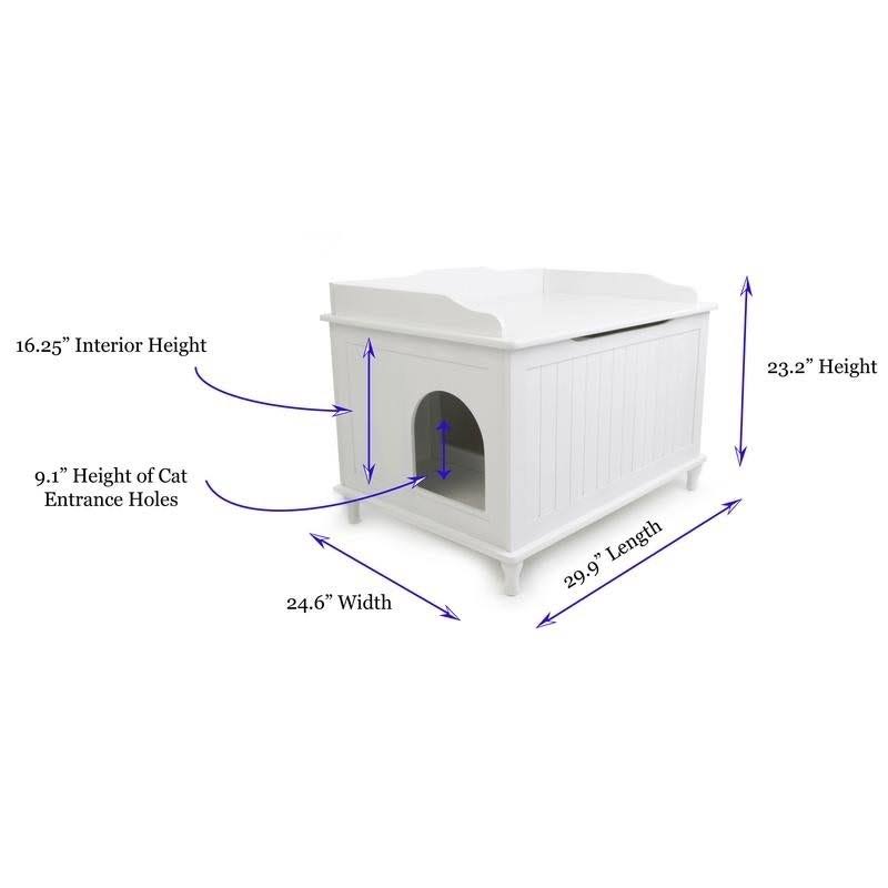 Black Jumbo Litter Box Enclosure L575
