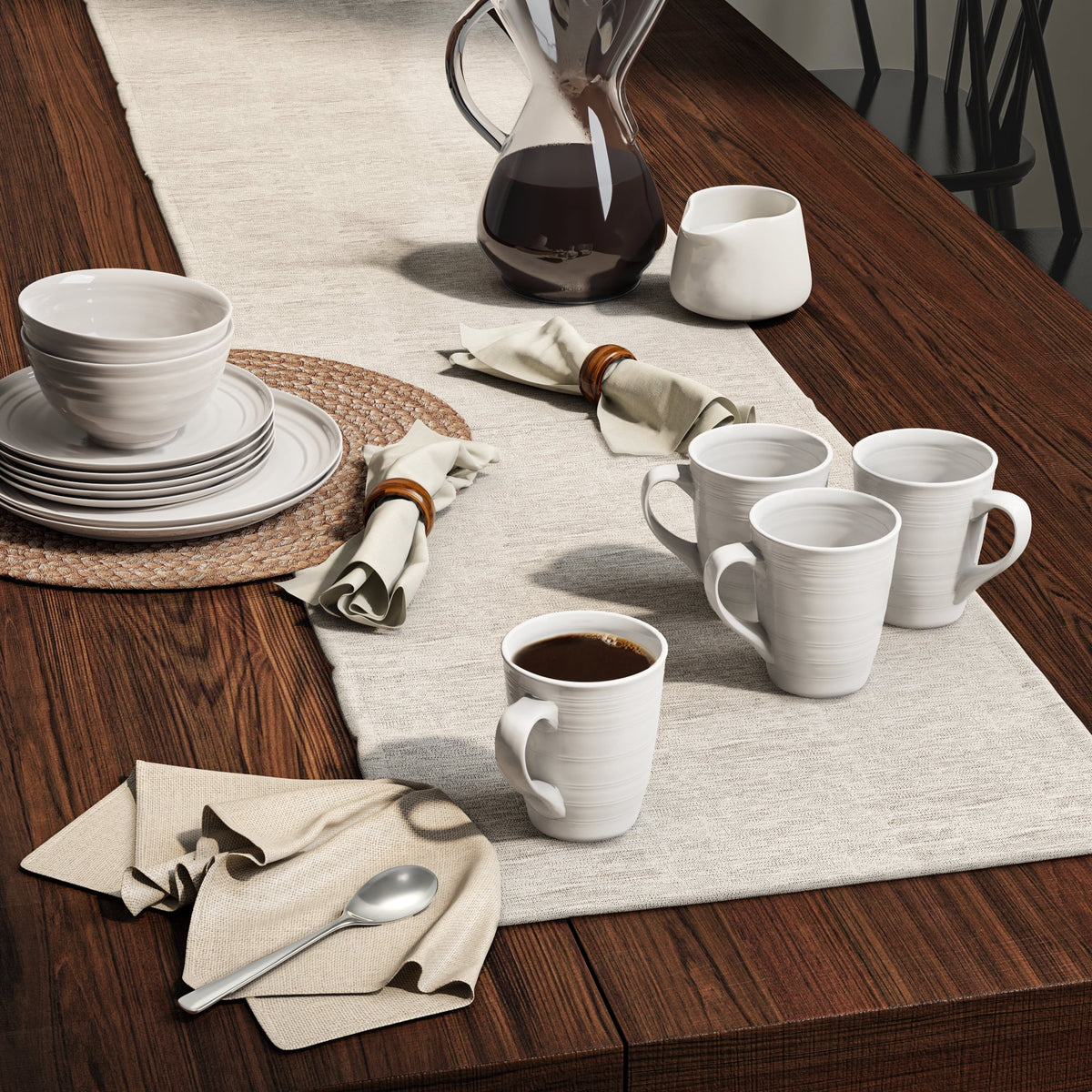 16-Piece White Dinnerware Set H51381