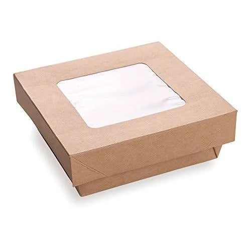 34 Ounces 200 Count Box Square Window Take Out Container O26700